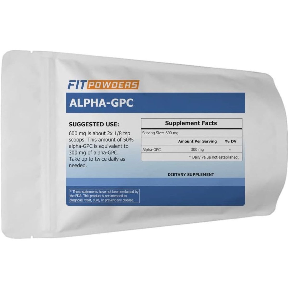 Alpha - Gpc Powder 25 Grams, Alpha GPC Supplement Choline Powder, Pre - Workout, Memory and Focus, with Scoop - Suppviv