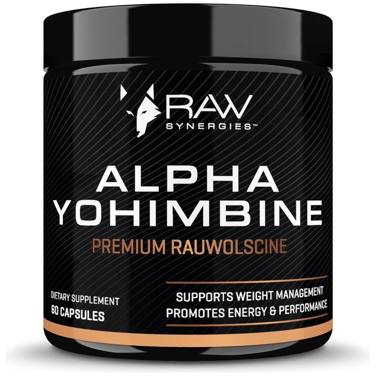 Alpha Yohimbine – Yohimbe Bark Fat Burner, Weight Loss Pills That Work Fast - 60 Capsules by RAW Synergies - Suppviv