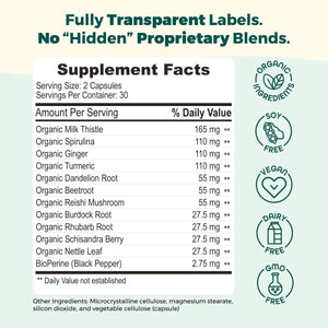 Alphacleanse | Liver Health and Detox Blend Formulated for Detox Support, Liver, Digestive Health. - Suppviv
