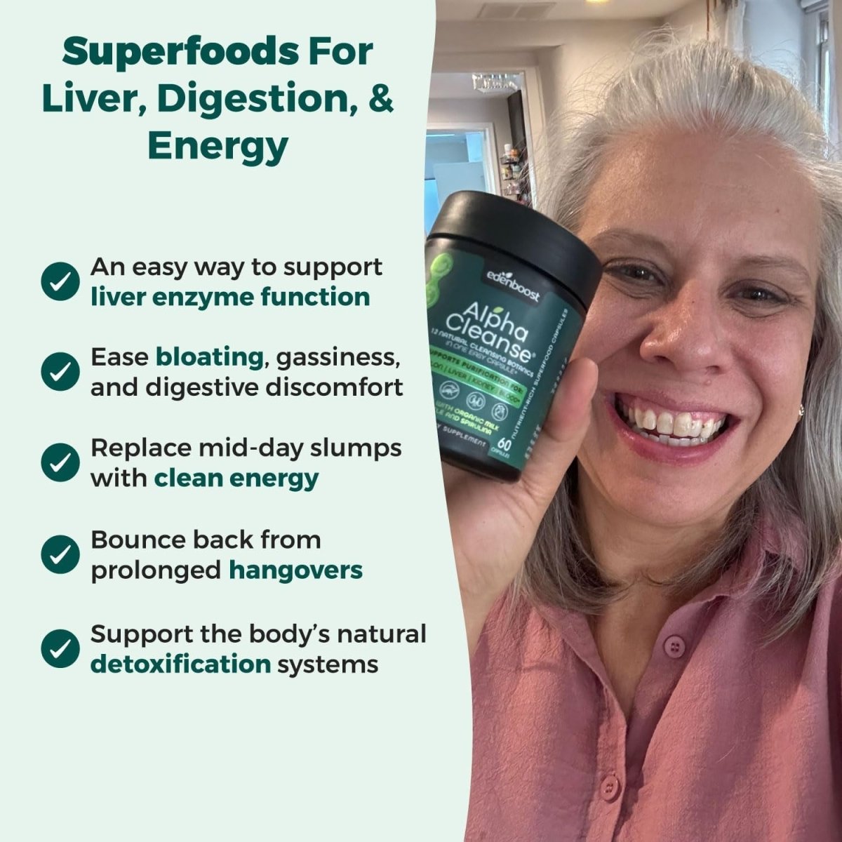 Alphacleanse | Liver Health and Detox Blend Formulated for Detox Support, Liver, Digestive Health. - Suppviv