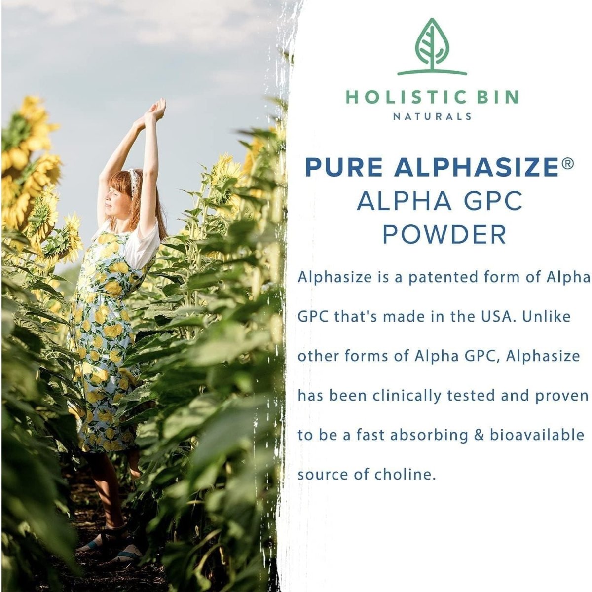 Alphasize® GPC Powder | Brain Support Supplement for Memory & Physical Endurance Support - Suppviv