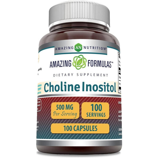 Amazing Formulas Choline & Inositol Supplement | 500 Mg per Serving | (1 Pack, 100 Count) - Suppviv