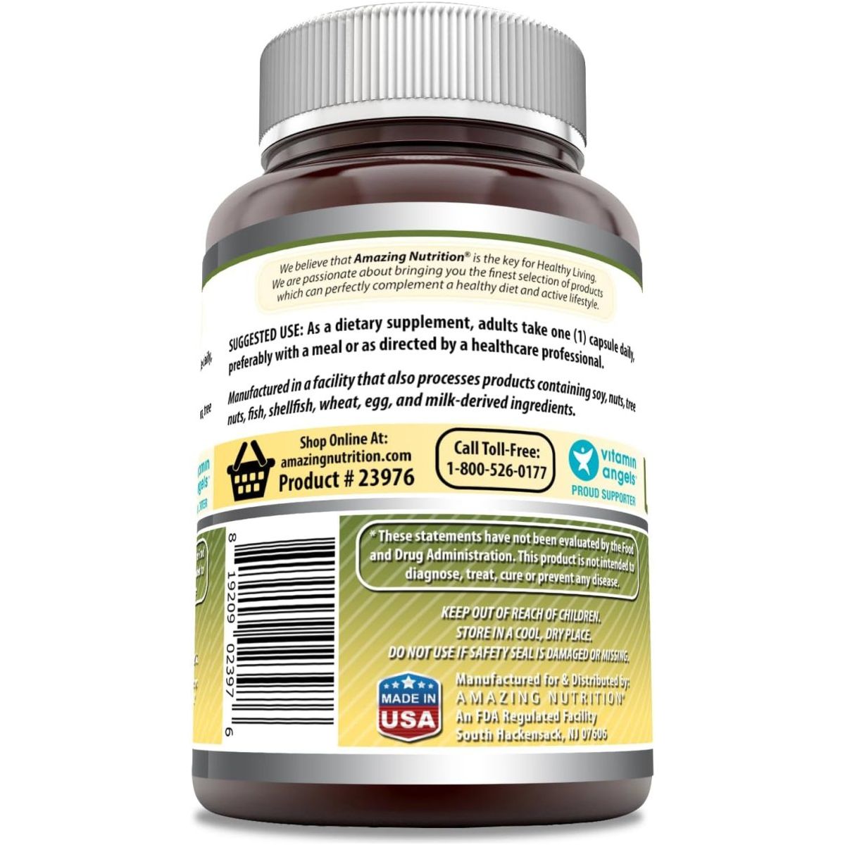 Amazing Formulas Liver Support 120 Capsules Supplement | Natural Herbal Formula | - Suppviv