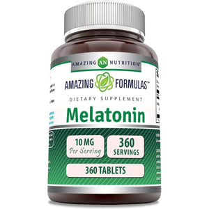 Amazing Formulas Melatonin Supplement 10 Mg 360 Tablets - Suppviv