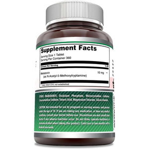 Amazing Formulas Melatonin Supplement 10 Mg 360 Tablets - Suppviv