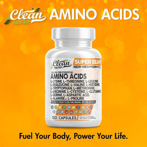 Amino Acids Supplement L - Lysine, L - Threonine, L - Leucine, Isoleucine, Valine, L - Histidine, L - Tryptophan, L - Methionine, L - Arginine, L - Cysteine, L - Glutamine, L - Serine, Aspartic Acid, Alanine, L - Proline - Suppviv