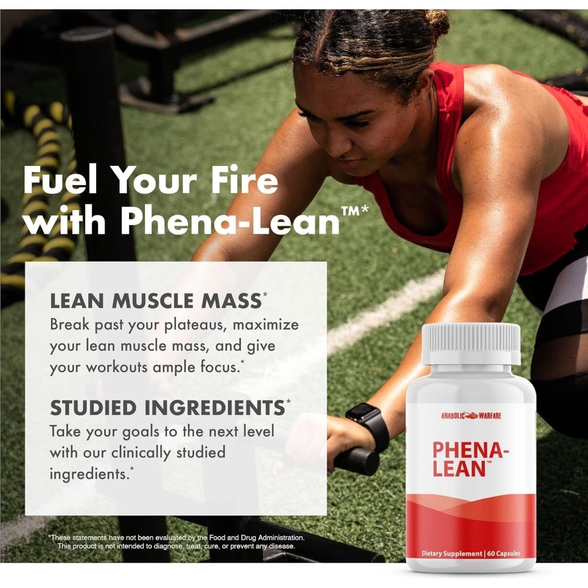 Anabolic Warfare Phena - Lean Premier Supplement from Thermogenic Body Composition Supplement 60 Capsules. - Suppviv