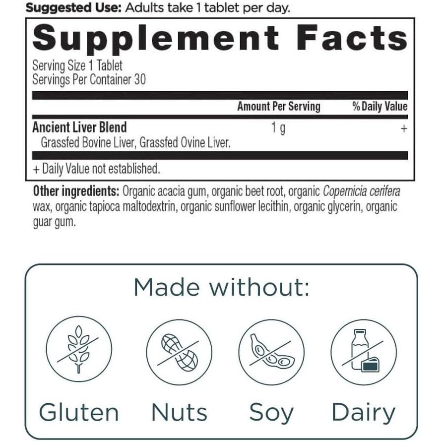 Ancient Nutrition Organ Supplements, Supports Healthy Blood, Gut, and Liver, 30 Ct - Suppviv