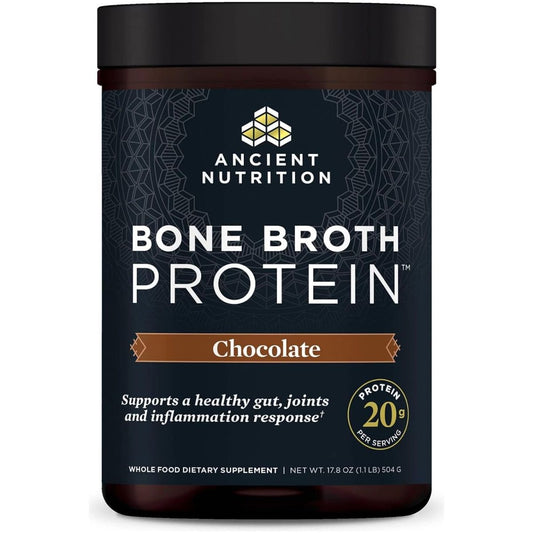 Ancient Nutrition Protein Powder Made from Real Bone Broth, Chocolate, 20G Protein per Serving - Suppviv