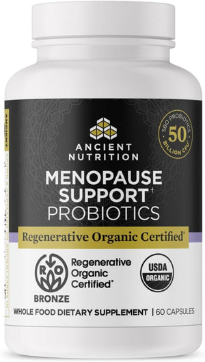 Ancient Nutrition Regenerative Organic Certified Probiotics for Menopause Support (60 Count) - Suppviv