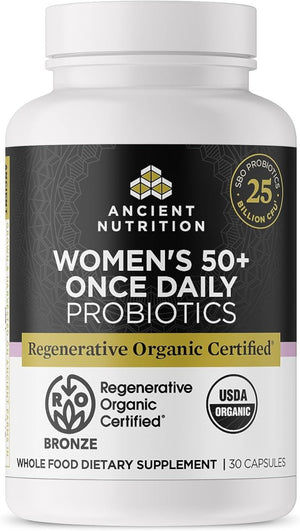 Ancient Nutrition Regenerative Organic Certified Probiotics for Women (30 Count) - Suppviv