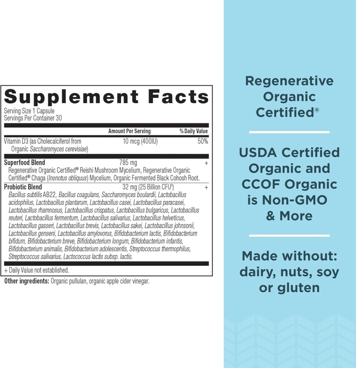 Ancient Nutrition Regenerative Organic Certified Probiotics for Women (30 Count) - Suppviv