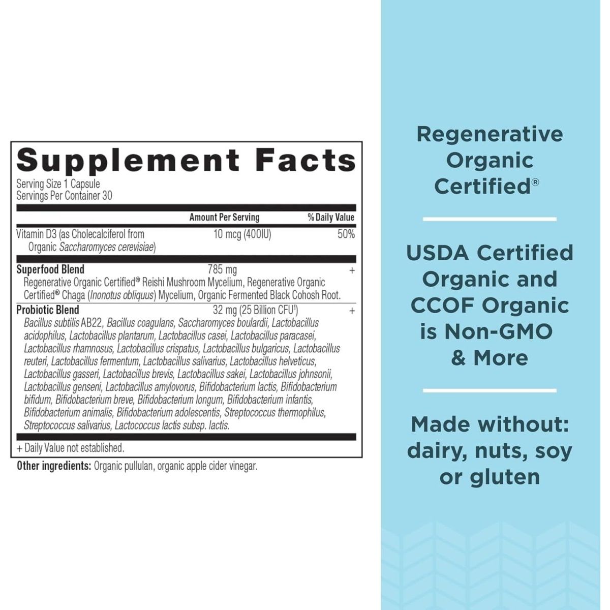 Ancient Nutrition Regenerative Organic Certified Probiotics for Women (30 Count) - Suppviv