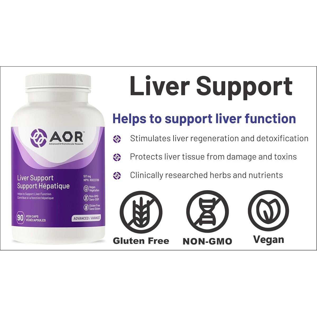 AOR Liver Support 180 CT 1 PACK - Suppviv