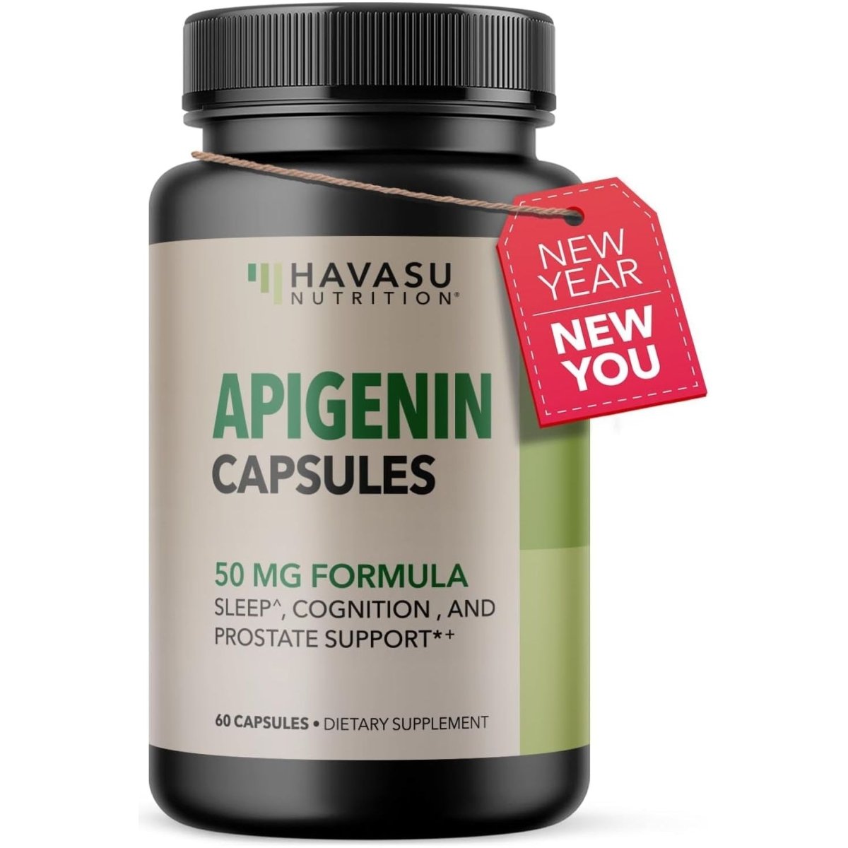 Apigenin Capsules 50Mg - 60 Count Sleep & Cognitive Support Supplement - Suppviv