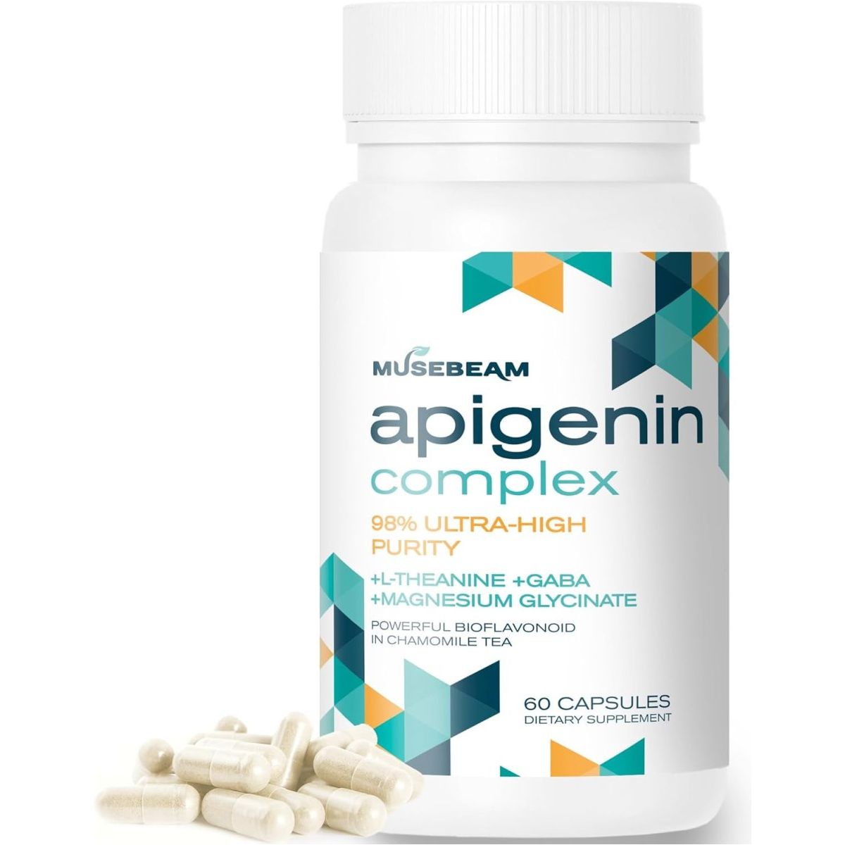 Apigenin Supplement for Sleep - 50Mg Apigenin per Capsule with Magnesium Glycinate 275Mg - Suppviv