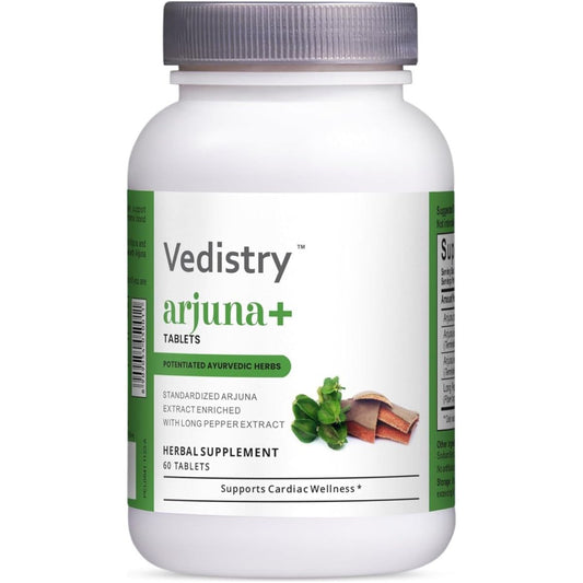 Arjuna+ Tablets 1100 Mg with Arjuna & Long Pepper Extract 60 Tablets - Suppviv