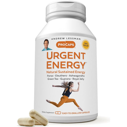 ANDREW LESSMAN Urgent Energy - Enhancing Energy Levels and Feelings of Well-Being 60 Capsules