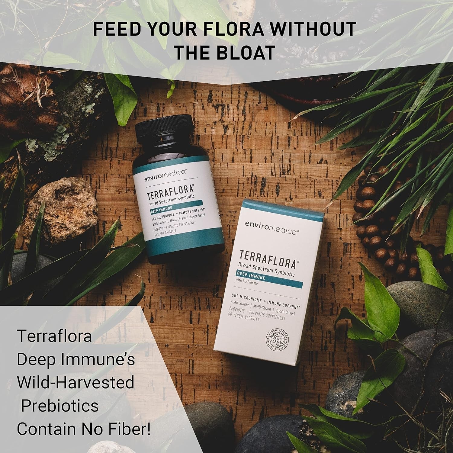 Enviromedica Terraflora Deep Immune SBO Probiotic + Prebiotic Supplement (60Count)