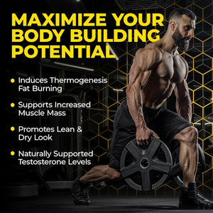 Avry Labs Extreme Anabolic Supplement – Pre-Workout Dietary Supplement, Lean Muscle Builder & Fat Burner 60 Capsules