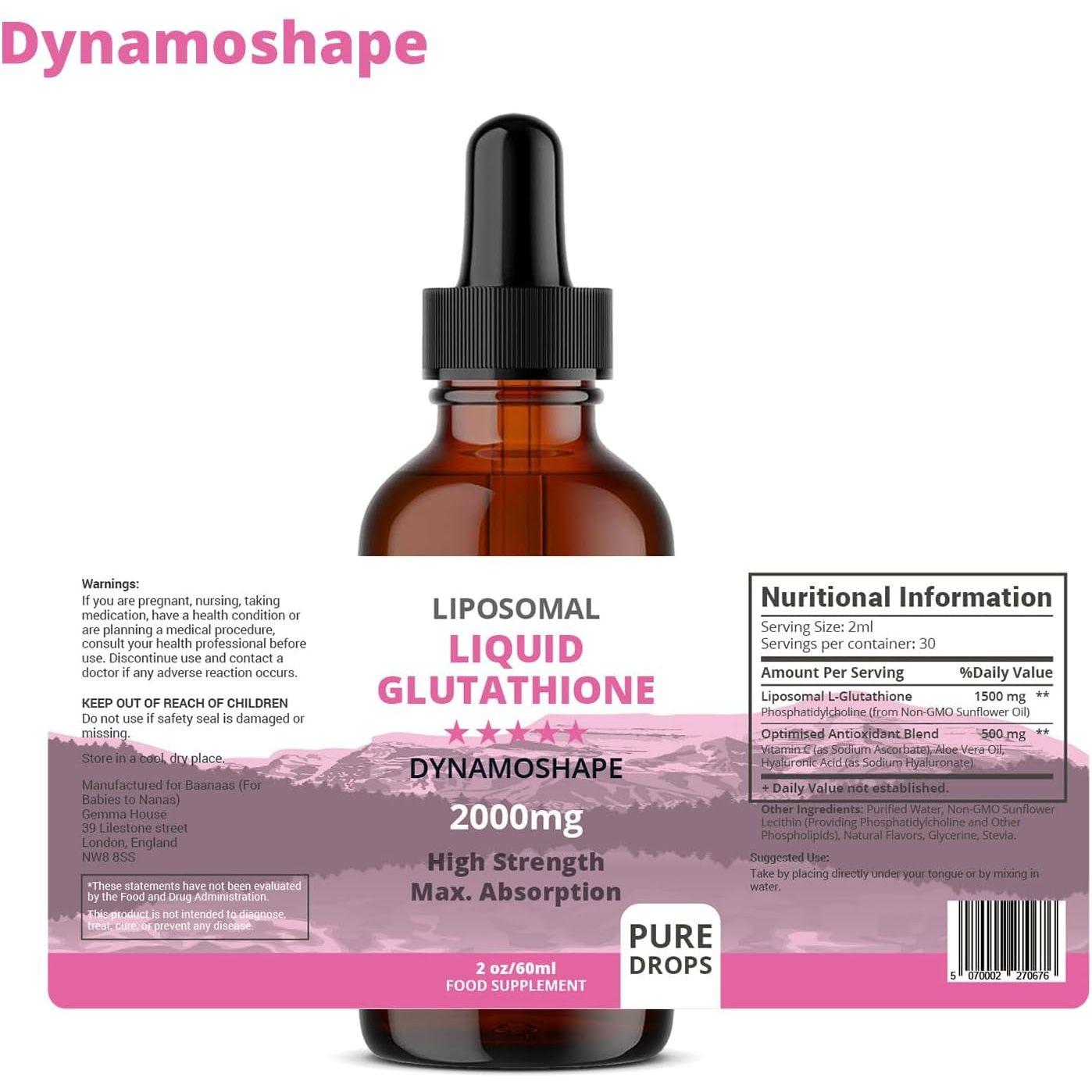 Liposomal Glutathione 2000Mg with Vitamin C - Antioxidant Supplement for Detox.