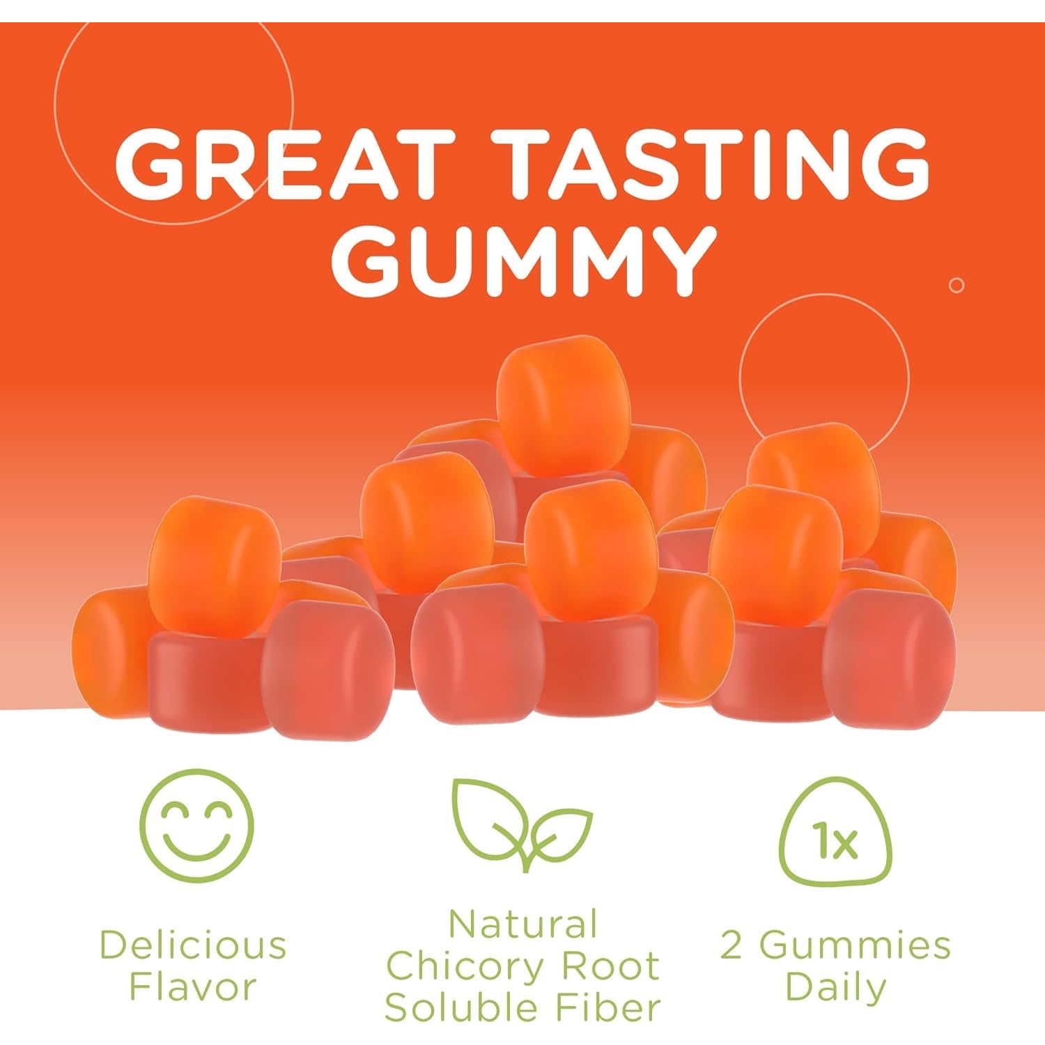 Zahler - Fiber Gummies for Adults & Kids - Digestion Support, Healthy Regularity & Overall Health (60 Count)
