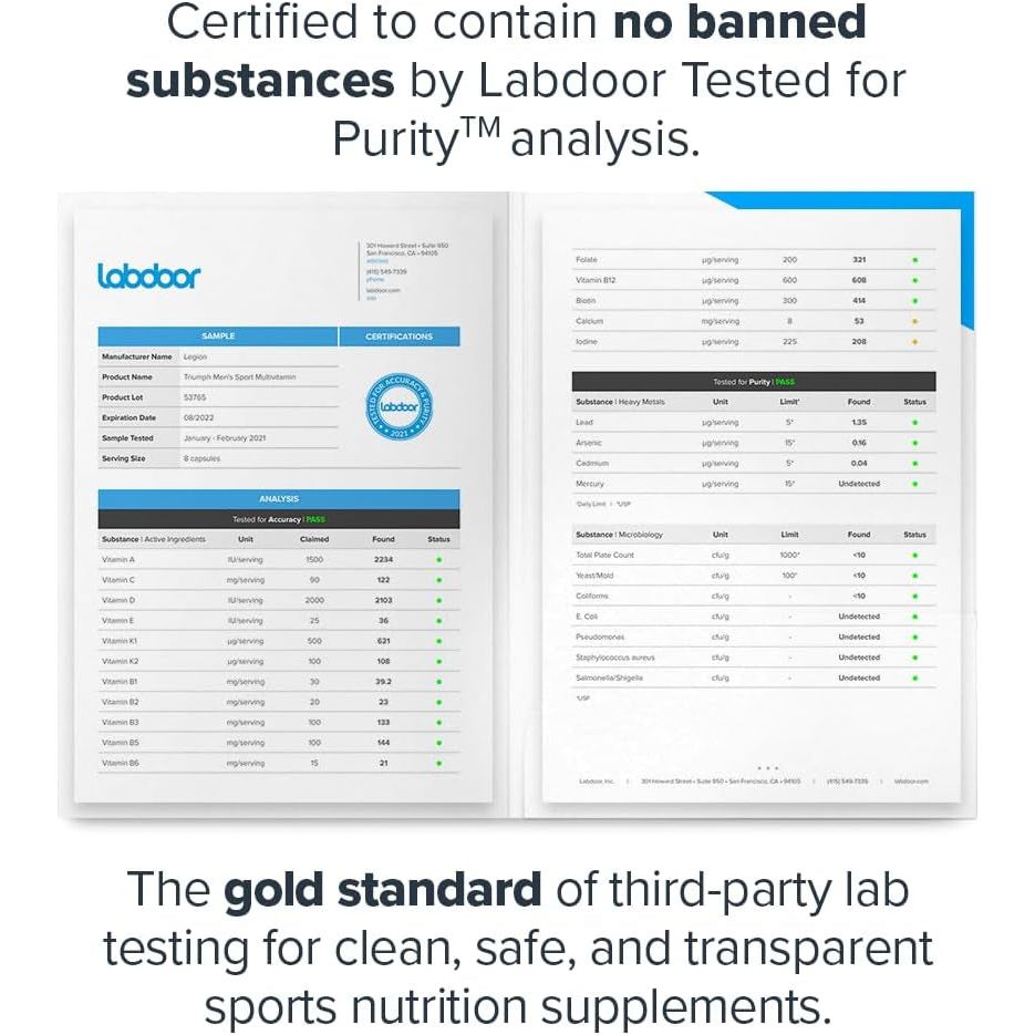 LEGION Triumph Daily Sport Multivitamin Supplement - 30 Servings