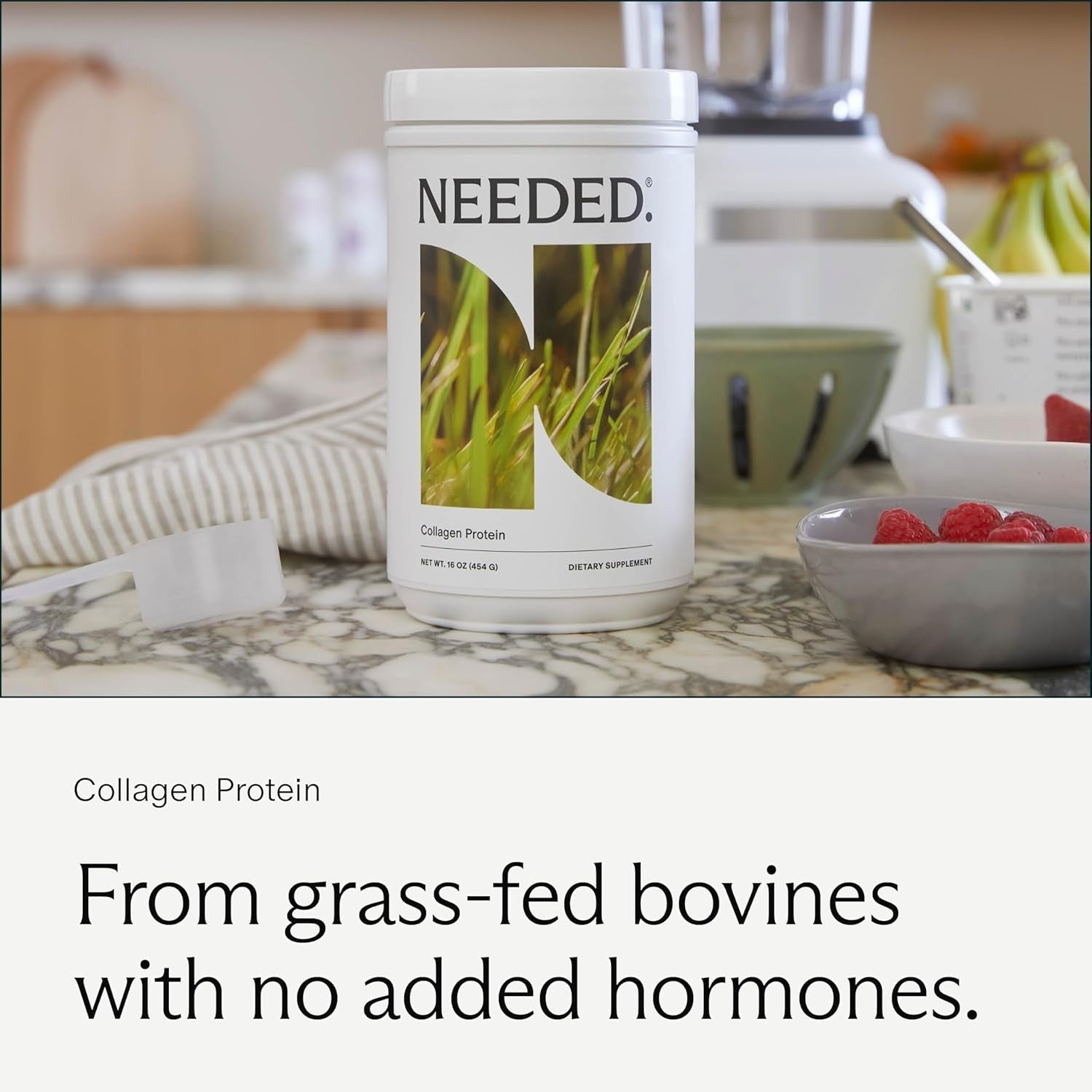 Needed. Expertly-Formulated Prenatal Hydrolyzed Collagen Protein Powder for Pregnancy, Breastfeeding, & Postpartum 1Lb