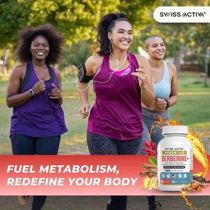 Organic Berberine 7-In-1 Supplement with Bioperine | 1025Mg | 30-Days Supply