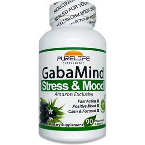 Purelife Gabamind –  Original Formula. GMO Free and Vegetarian (90 Capsules)