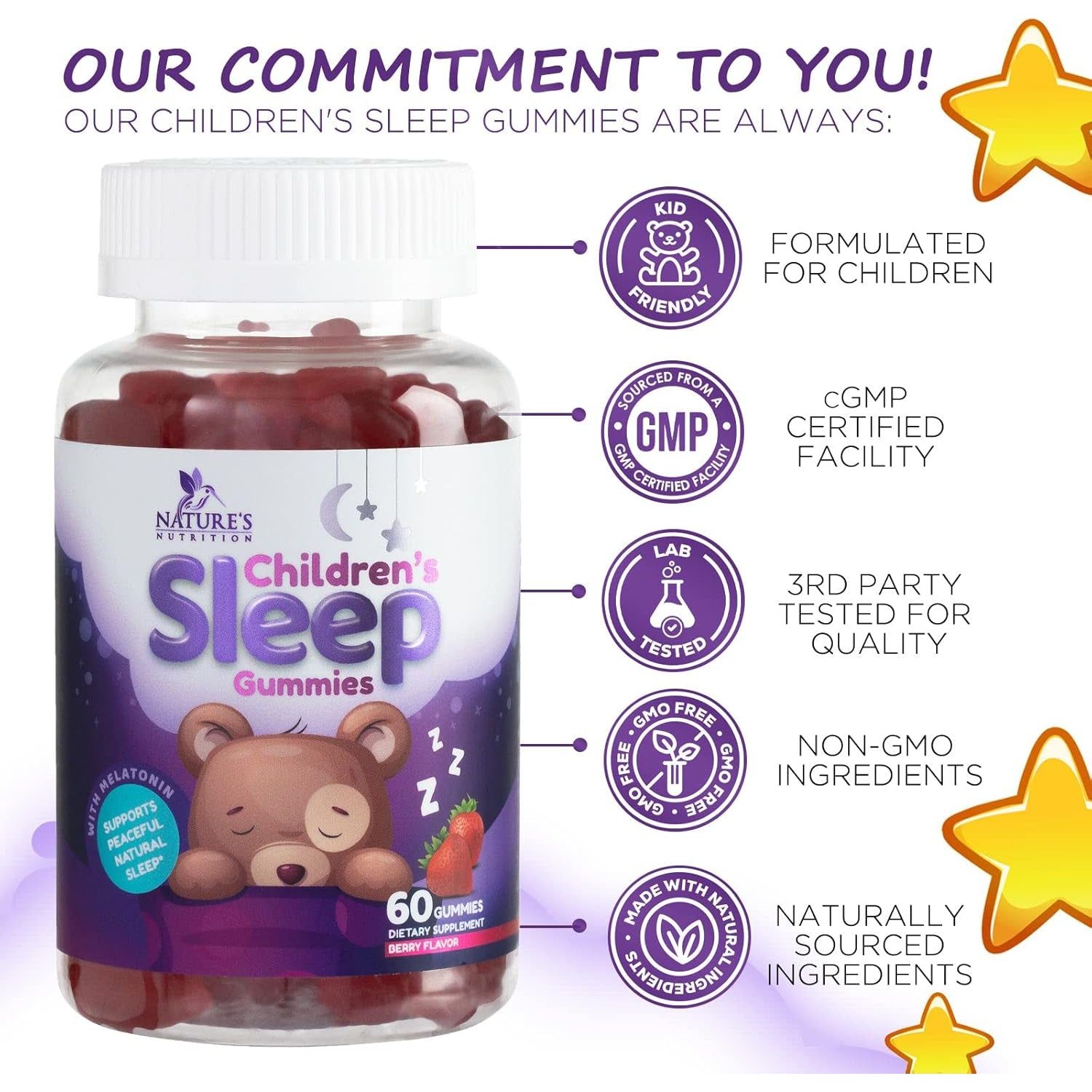 Kids Melatonin Gummy 60 Gummies