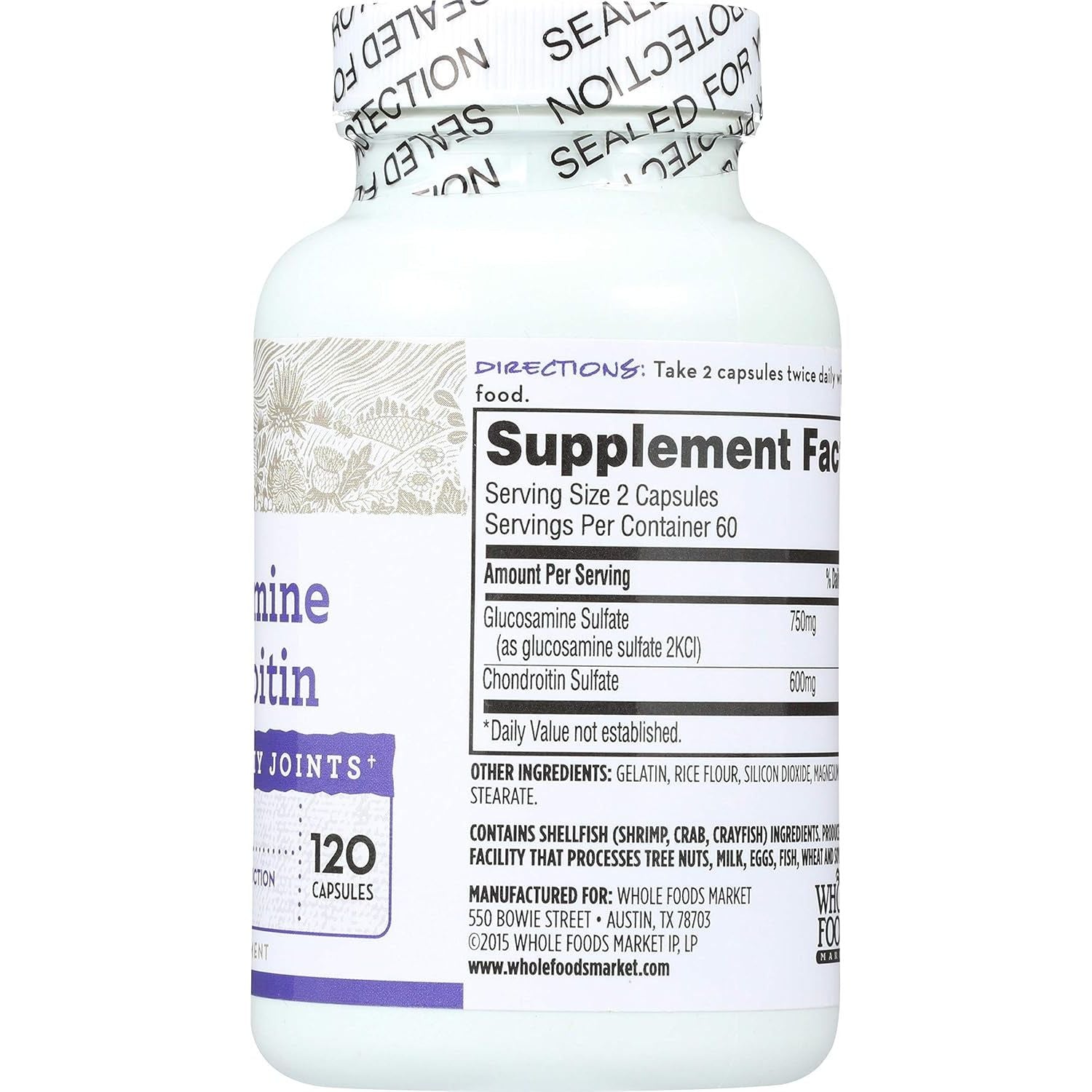 365 Everyday Value, Glucosamine Chondroitin, 120 Ct