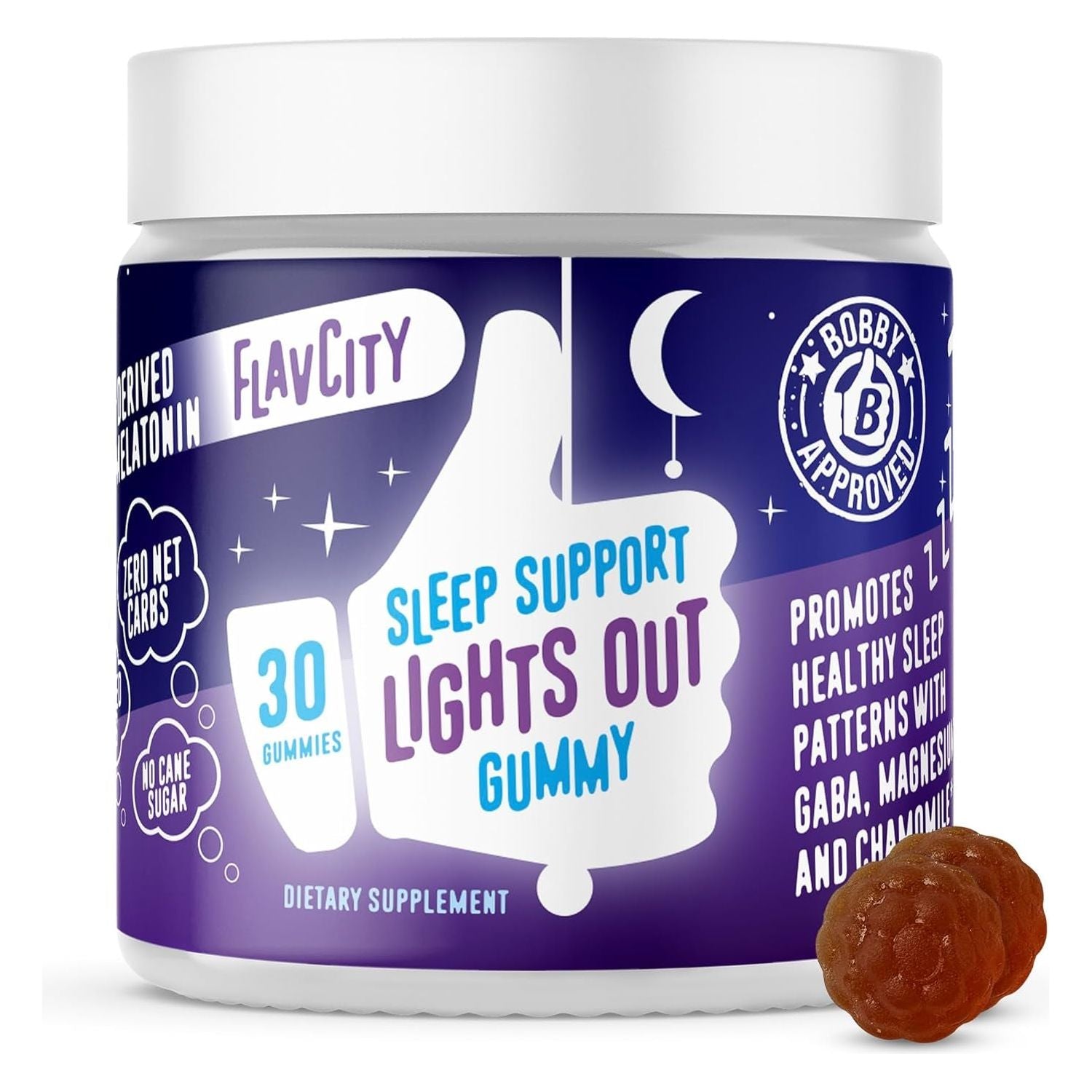 Flavcity Melatonin Sleep Gummies for Adults 30-Day Supply