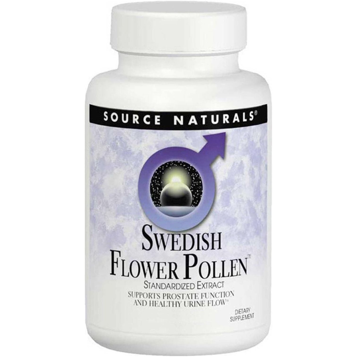Source Naturals Swedish Flower Pollen Extract, Supports Prostate Function and Healthy Urine Flow - 45 Tablets