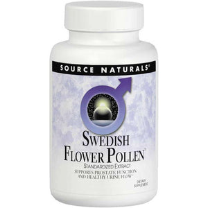 Source Naturals Swedish Flower Pollen Extract, Supports Prostate Function and Healthy Urine Flow - 45 Tablets