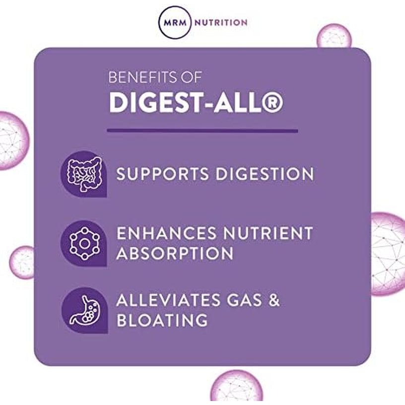 MRM Nutrition Digest-All ® | Digestive Enzymes | Improved Digestion and Absorption | 50 Servings