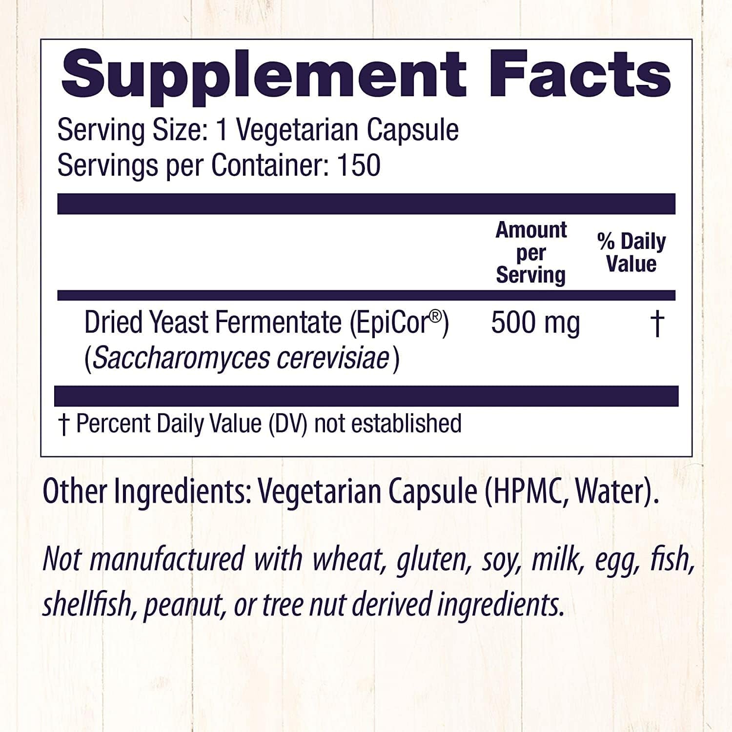 Healthy Origins Epicor (Immune Protection), 500 Mg - Plant-Based Immune Support Capsules - 150 Veggie Caps
