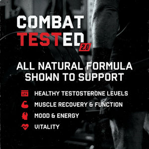 Jocko Fuel Test Booster for Men - Natural Endurance, Stamina, & Strength Booster (30 Servings)