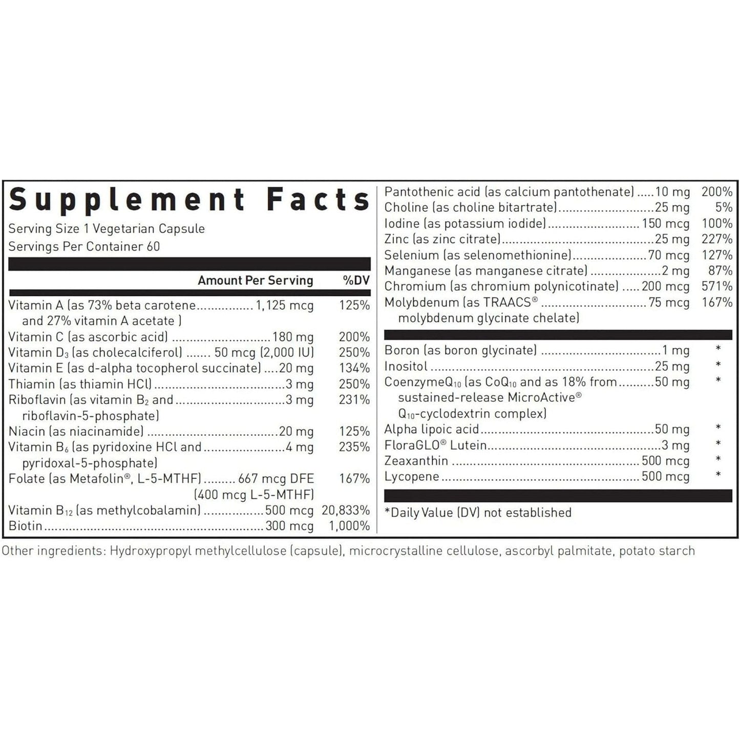 Douglas Laboratories - Multivitamin and Mineral Supplement to Support Energy Production, Immune Function, and Overall Health* | 60 Capsules