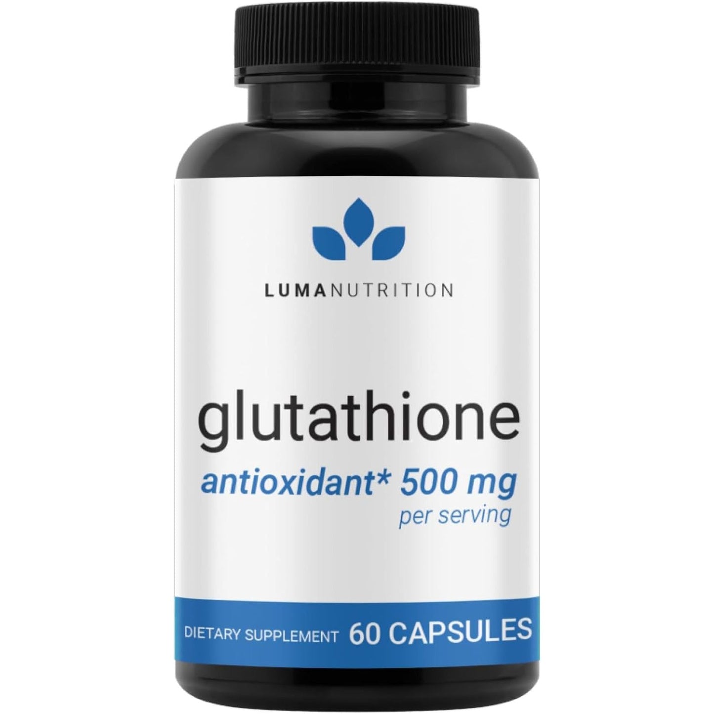 Premium Glutathione - Reduced Glutathione 500Mg - Antioxidant Support - Liver Support - 60 Capsules
