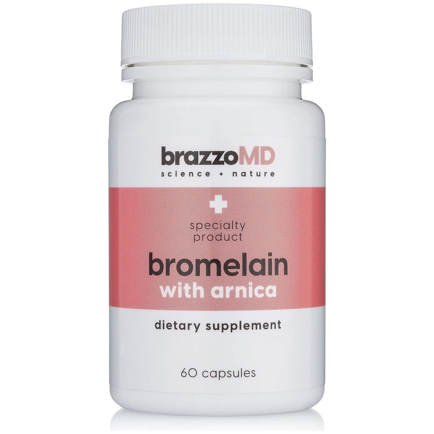 Brazzomd Bromelain with Arnica - Dietary Supplement - 60 Capsules