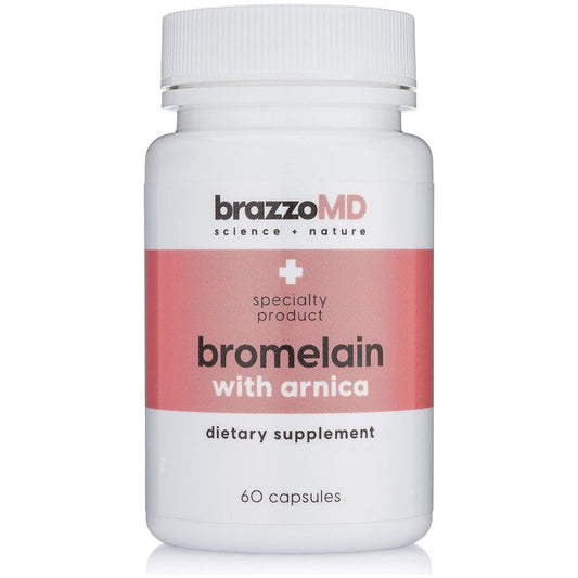 Brazzomd Bromelain with Arnica - Dietary Supplement - 60 Capsules