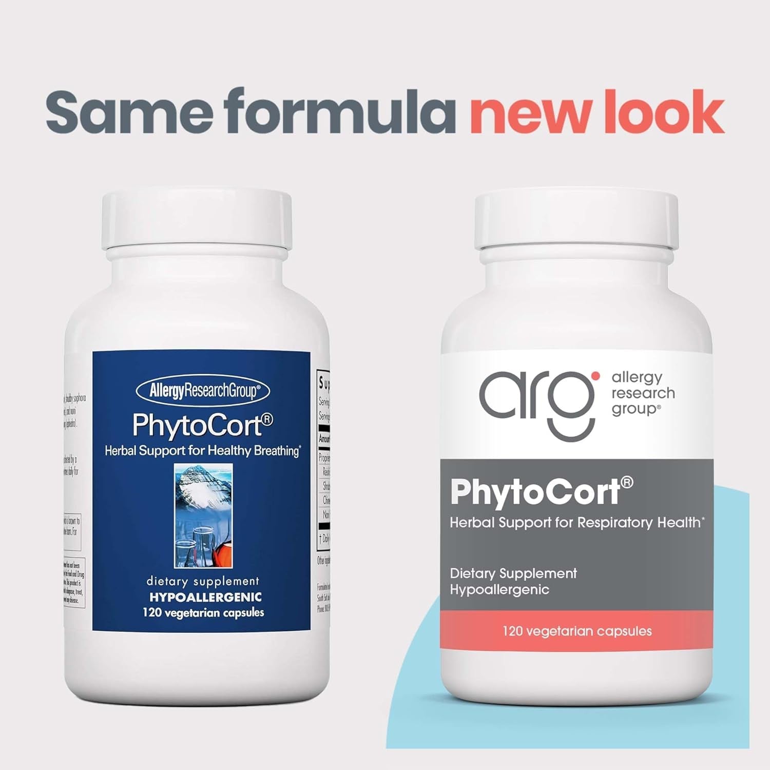 Allergy Research Group Phytocort Supplement - Respiratory Support - 120 Count