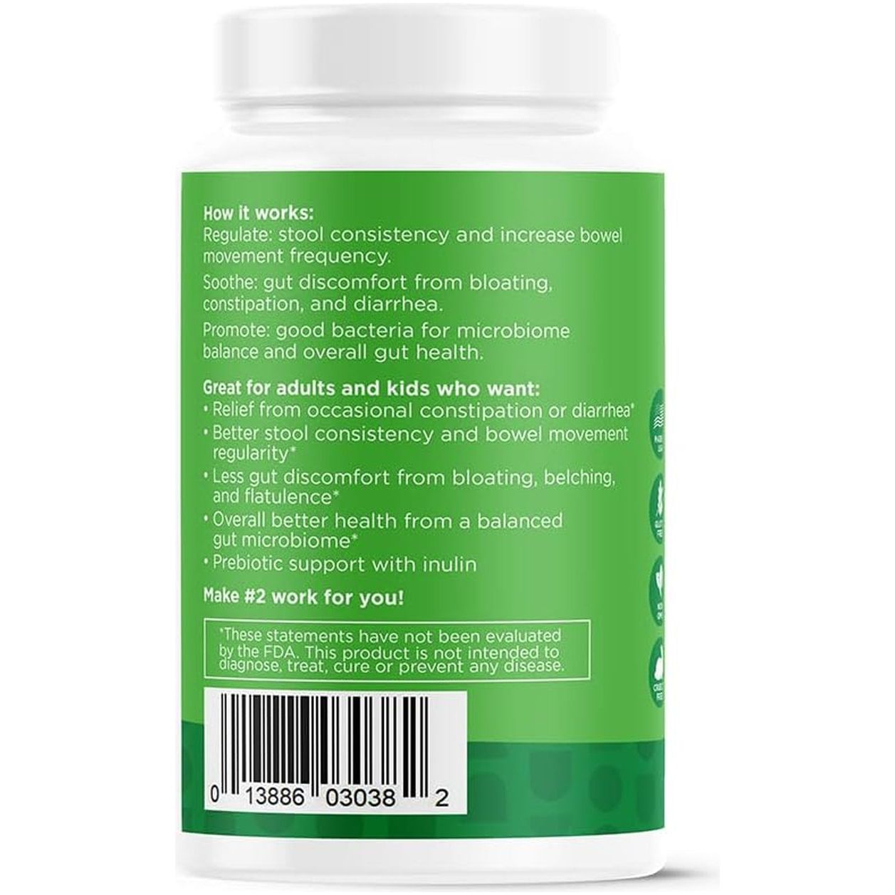 Nbpure Poobiotics, Vegan Pre & Probiotics – Gut Health & Microbiome Balance Support