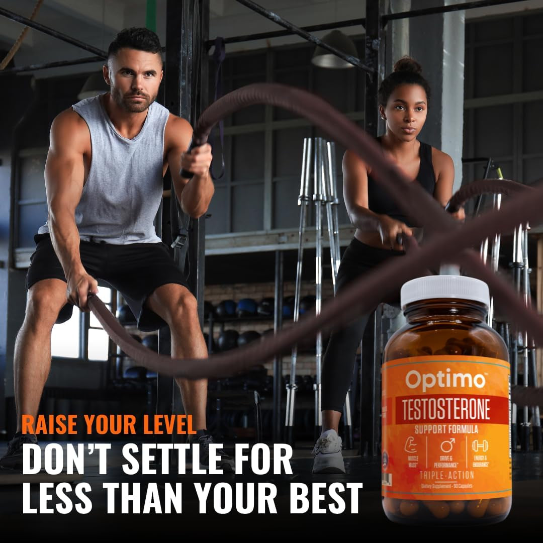 Testosterone Booster Supplement with Tongkat Ali, Tribulus, Fenugreek, Ashwagandha, Maca, Boron, Zinc, VIT D, DAA - 90 Capsules