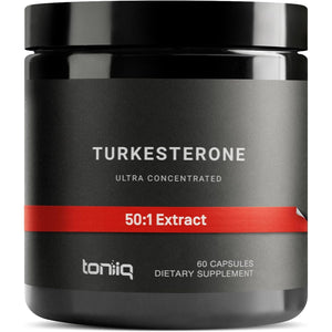 Turkesterone Supplement for Men - Ultra High Potency 50:1 Extract with 20% Turkesterone - 60 Capsules