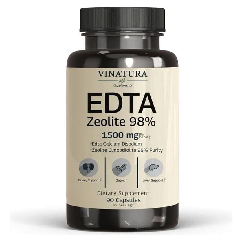 EDTA Capsules - 1500Mg per Serv, USA Made & Tested, Liver Support - 45 Servings