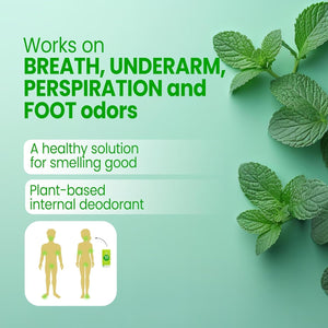 Original | Chlorophyll Deodorizing Supplement for Full Body Freshness - Fresh Underarms, Breath, Body & Feet | 50 Tabs