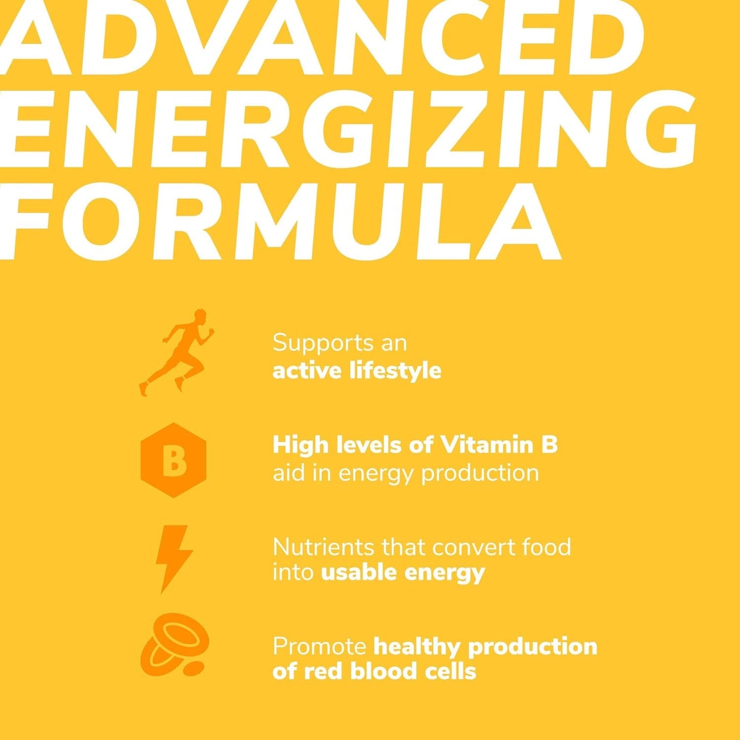 High Potency B Vitamins and Amino Acids, Fuel for Today'S Active Men, No Caffeine, No Sugar, Made in USA,50 Softgels