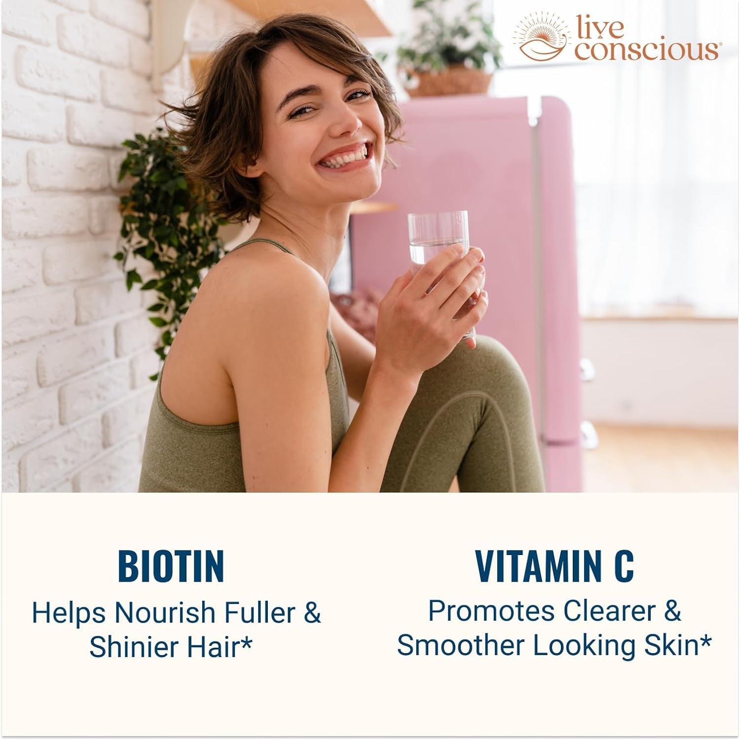 Live Conscious beyond Collagen Multi Collagen Powder for Women W/Types I, II, III, V & X 41 Servings